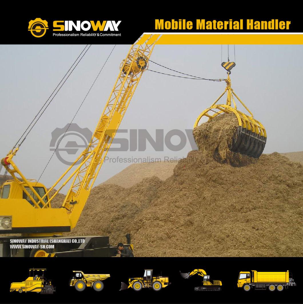 China Mobile Grabbing Crane with Lattice Boom Harbor Material Handlers