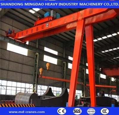 20 30 50 Ton Workshop Half Single Side Gantry Crane Semi-Portal Crane