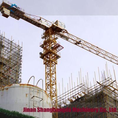 Chinese Shanghangda 6 Ton Topless 5510 Flat Head Tower Crane Best Price for Sale