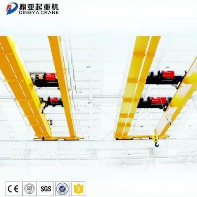 Dy Workshop Hoist Double Beam 12 Ton Overhead Bridge Crane