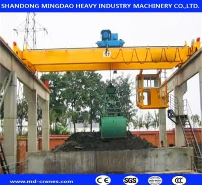 Easy Operated 10t Grab Bucket Overhead Crane with Good Quality