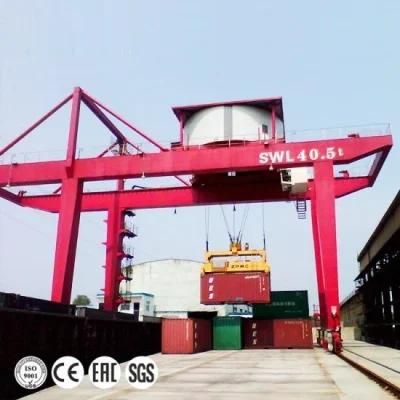 Outdoor Lifting Container Rail Mounted Double Girder Gantry Crane