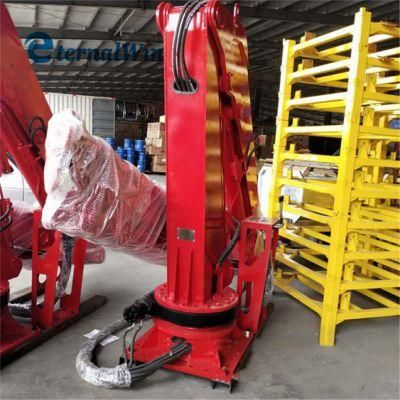 High Quality 8 Ton Deck Use Marine Telescopic Electric Hydraulic Ship Crane