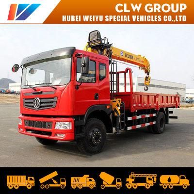 China Dongfeng Cheap Price with High Quality 8 Ton Construction Service Truck with Crane