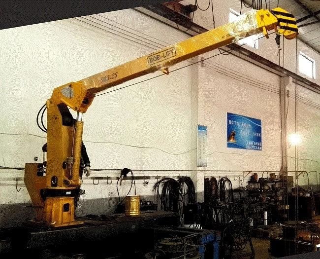 Telescopic Hydraulic Crane Marine Deck Crane for Sale