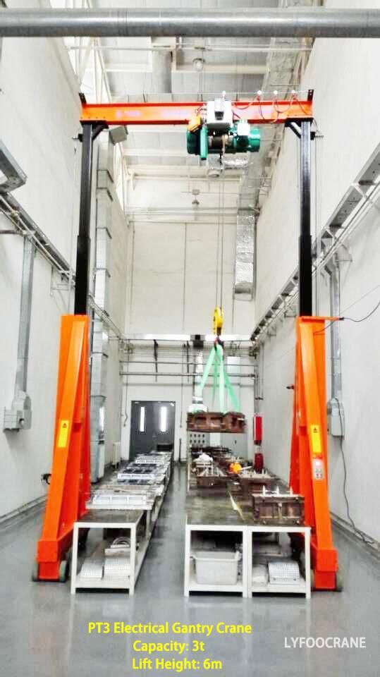 Manual Portal Granty Crane, Adjustable 360 Rotating Crane 0.5-20ton