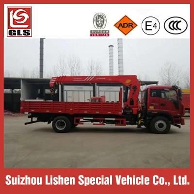 Foton Auman 4X2 Truck with Crane 10 Tons Truck Mounted Crane for Sale