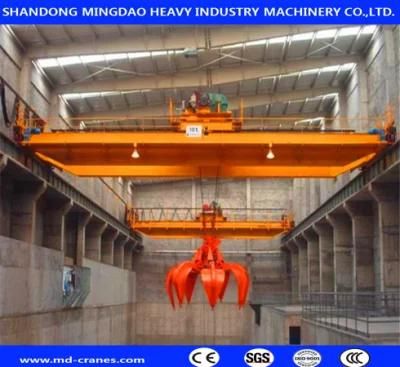 Steel Scrap Charging 20t Grab Bucket Overhead Crane