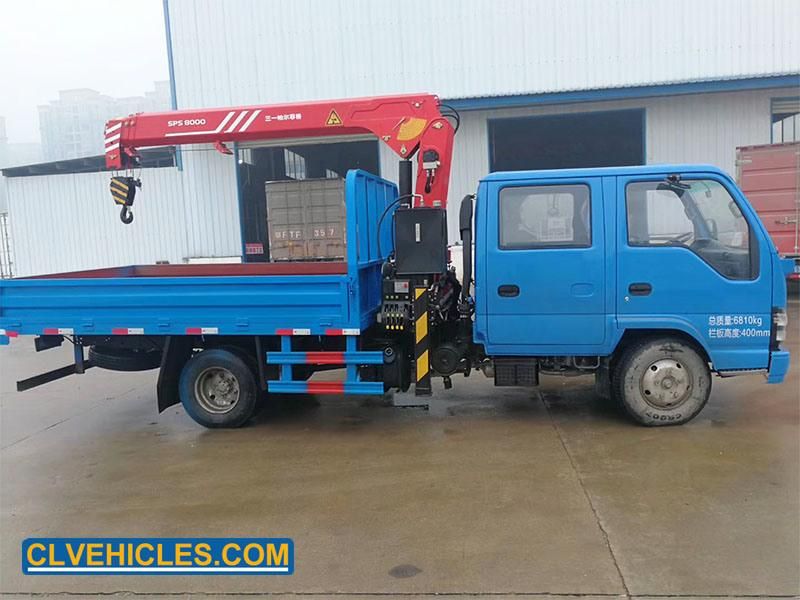 1suzu 5ton Lorry Truck Mounted Crane with Loading Arm Crane