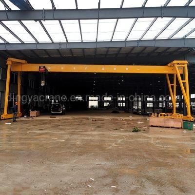 Dingya Frequency Motor Euro Single Girder 20t Mh Gantry Crane