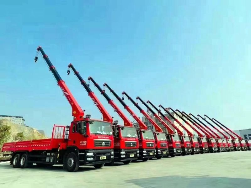 High Quality Used Truck Mounted Crane LHD High Quality 8 Ton 12 Ton 14 Ton Straight Boom Crane Truck Knuckle Boom Crane LHD