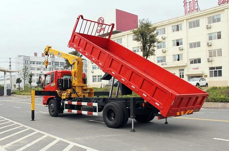 Safer Lifting and Driving Operation Trucks Boom Cranes 10 Ton Truck Mounted Crane