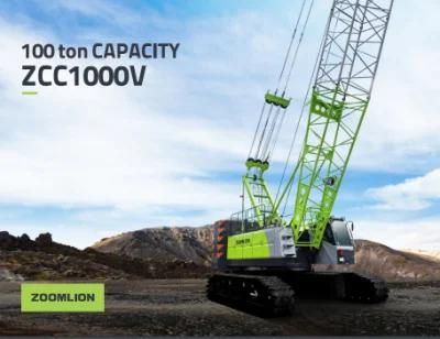 Zoomlion Zcc1000V New Product 100 T Crawler Crane with Lattice Boom
