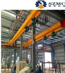 Lde Electric Single Girder Double Hoist Bridge Overhead Crane