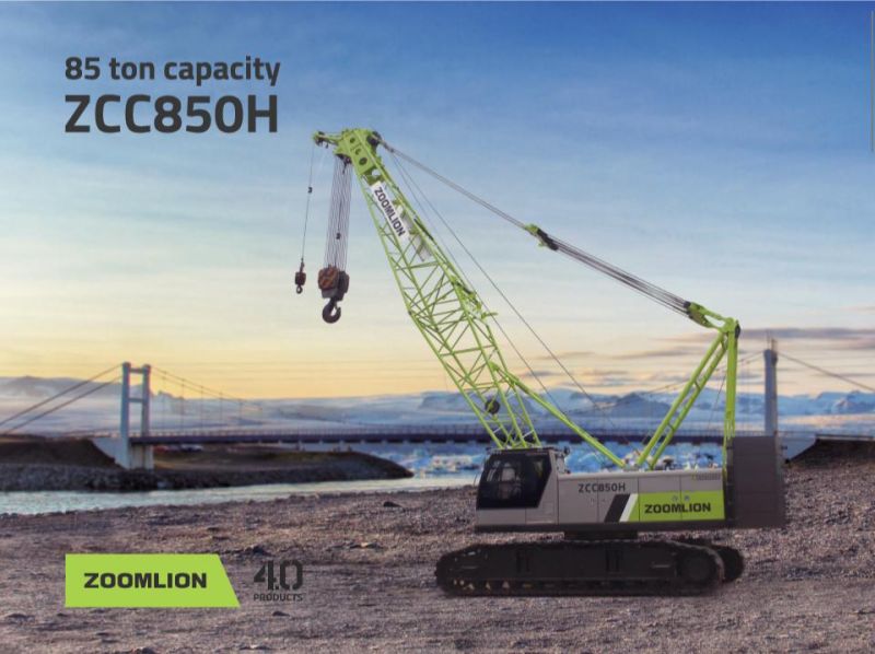 Zoomlion New Zcc100h 100 Ton Crawler Crane 100t Cranes