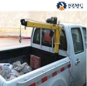 360&deg; Rotating 220V /24V /12V 300kg 400kg 500kg 800kg 1ton Portable Folding Small Mini Truck Pick-up Jib Crane