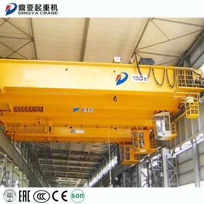 Dy Qd Heavy Duty Double Girder Beam Eot Overhead Bridge Crane 40 50 60 75 150 100 200 250 300 Ton T