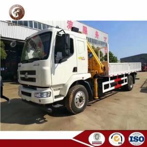 Dongfeng Chenglong 6.3tons Fold Arm Truck Crane Car Lift Crane for Sale
