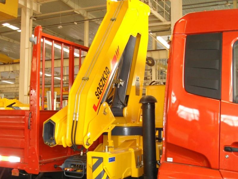 16 Ton Truck Mounted Crane Sq16zk4q Boom Lifting Machinery
