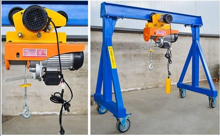 High Efficiency 1000kg 2000kg 3000kg Mobile Portable Gantry Crane