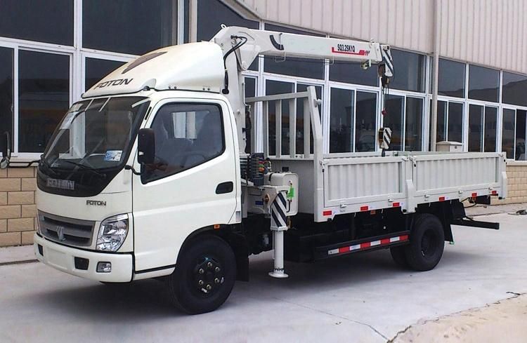 Brand New 3 Ton Truck-Mounted Crane Sq3.2sk2q Telescopic Boom Crane Truck