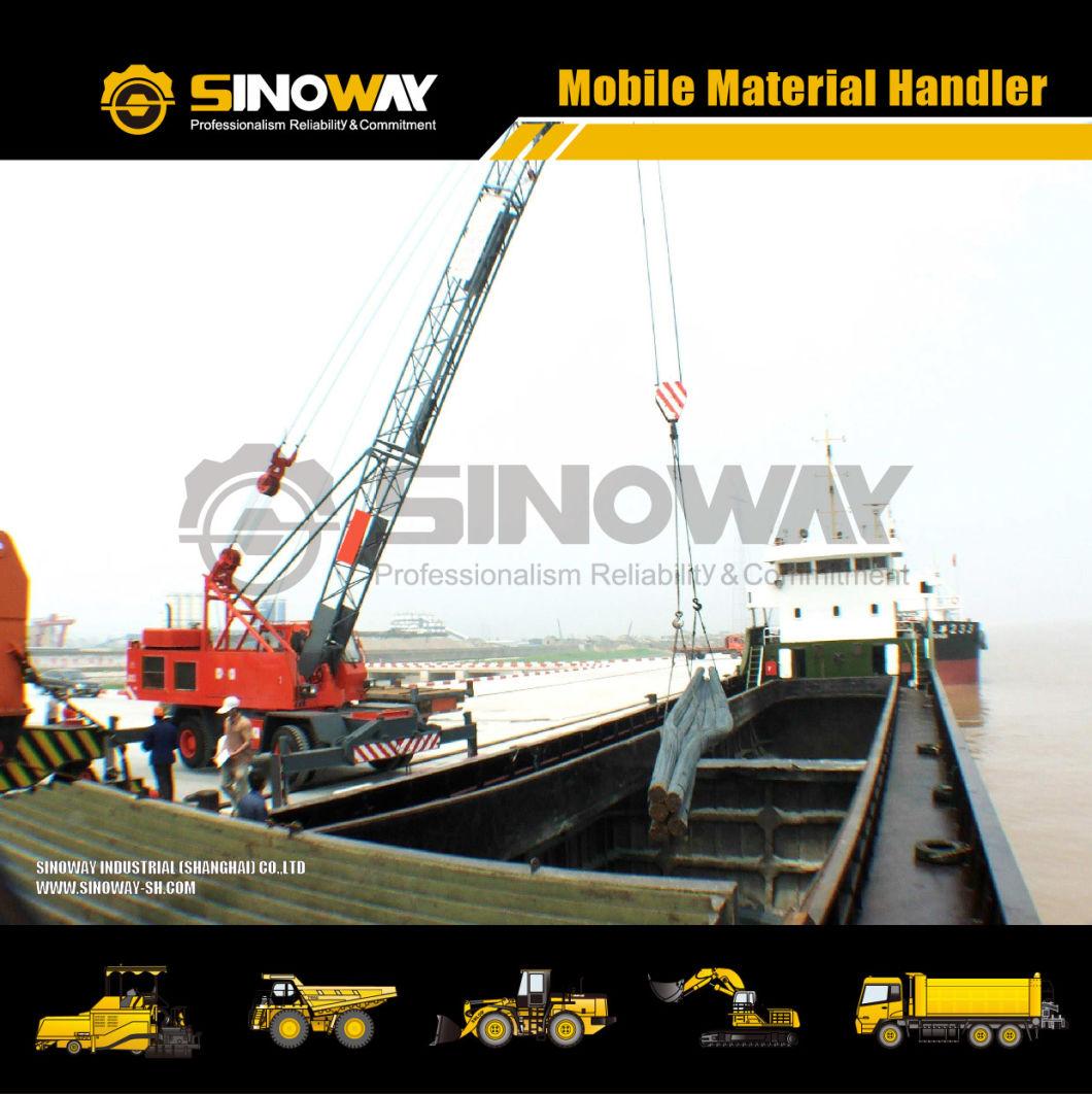 Heavy Duty 35ton Wheeled Harbor Material Handlers Crane for Sale