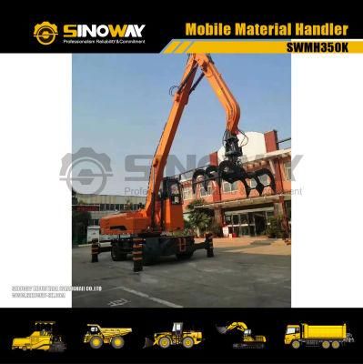 Good Efficiency 35ton Material Handling Machine with Hydraulic Cab Elevation