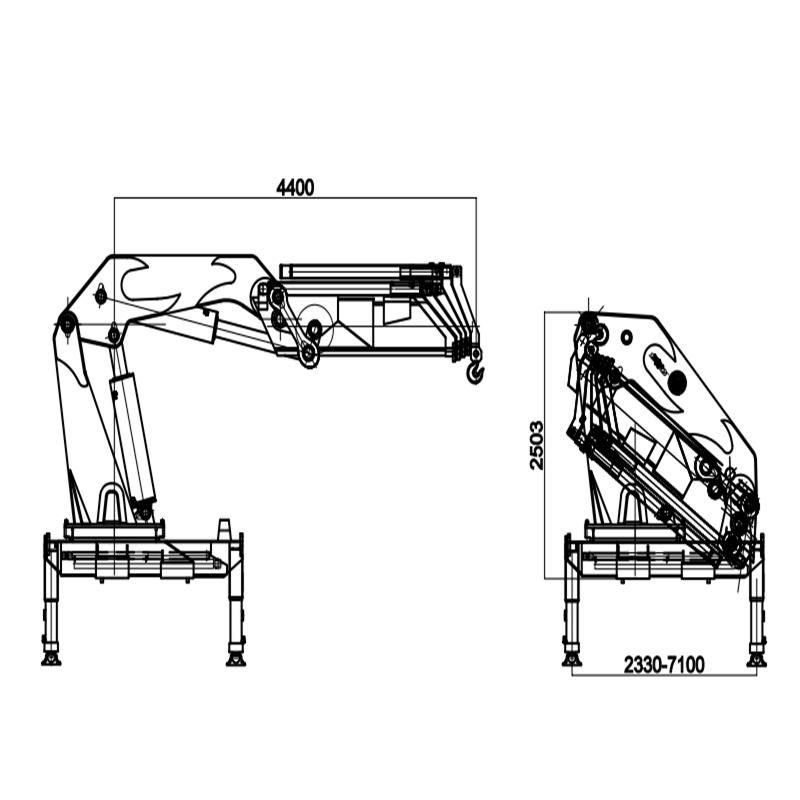 2019 Hbqz 30 Ton Truck Mounted Crane with Folding Boom for Sale