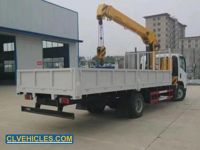 Elf Loading 10tons Boom Arm Crane Hydraulic Truck Mounted Crane Truck
