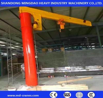 Slewing Arm Lifting 1.5t Jib Crane with Fixed Column
