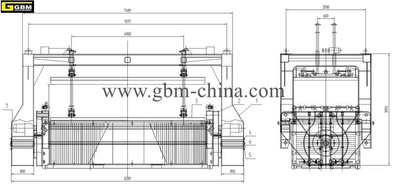 Revolver Container Spreader for Open Top Container ISO Container Spreader for Handling Bulk Cargo