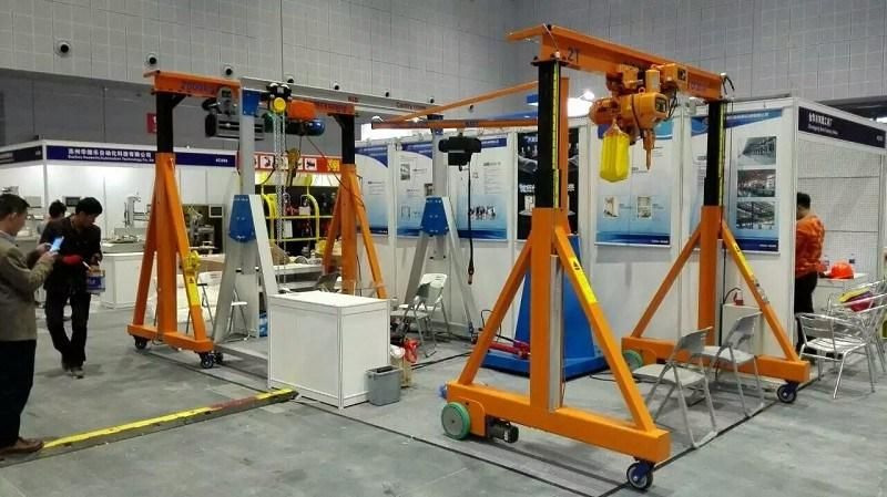 Manual Portal Crane with Electric Chain Hoist Lifting Crane