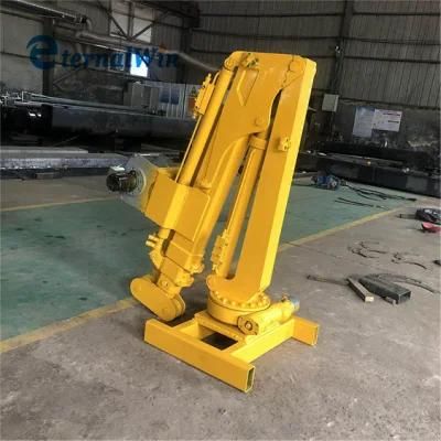 Small Fixed Electric Telescopic Boom Marine Cago Cranes for Ship