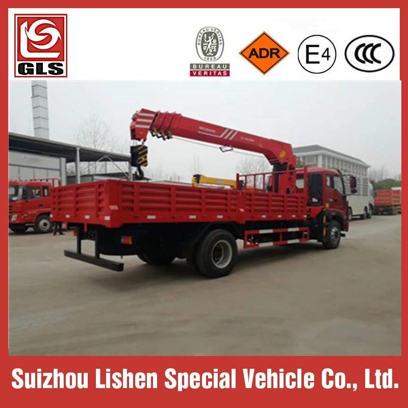 Foton Auman 4X2 Truck with Crane 10 Tons Truck Mounted Crane for Sale