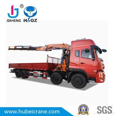 Crane Manufacturer HBQZ Construction Equipment Truck Crane 20t Movable Folding Knuckle Boom Truck Mounted Crane SQ400ZB4 for Sale