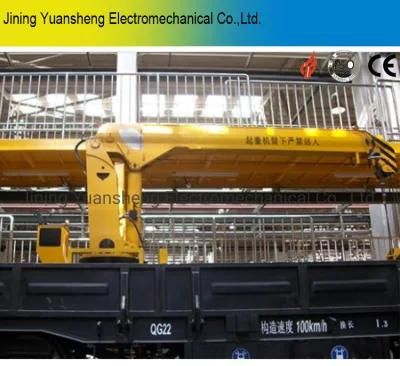 China Manufacturer 6 Ton Hydraulic Truck Mounted Mobile Telescope Jib Crane for Sale