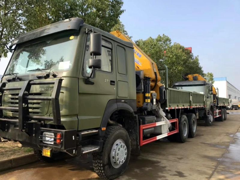 Sinotruk HOWO 4X2 6X4 8X4 12 Tons 20ton Cargo Truck Mounted Crane