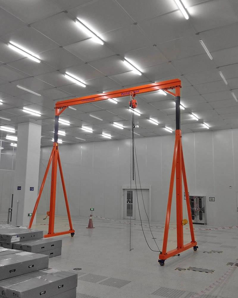 Height Adjustable Mobile Gantry Crane by Winches