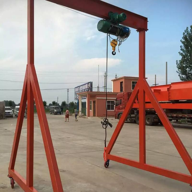 Economical Manual Hand Push Type Mini Portable Gantry Crane