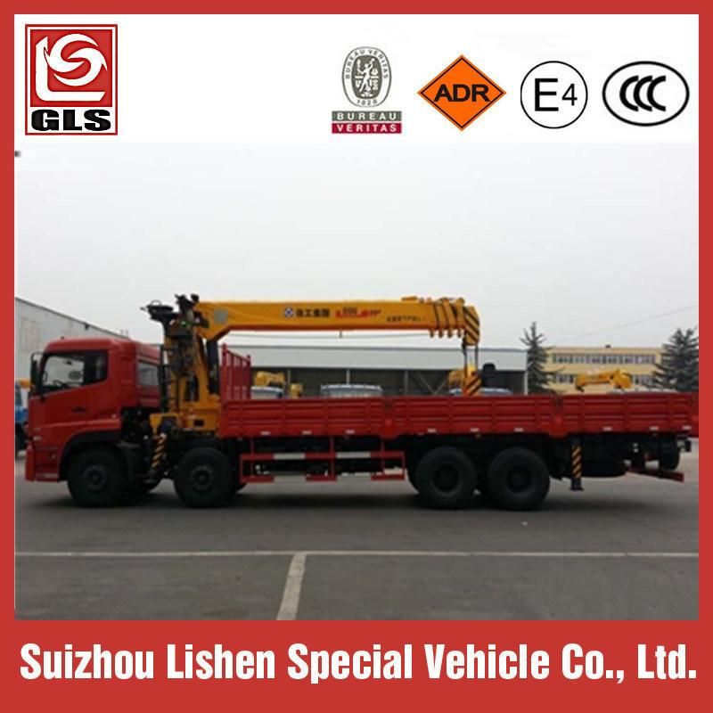 Hot Sales 8X4 Dongfeng 8/10/12/14/16/20ton Kuckle Crane Truck with Crane