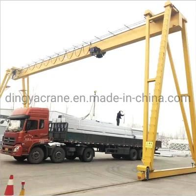 Dy Factory Direct Portable 5ton 10ton 15ton 20ton 25ton 30ton Electric Door Gantry Crane Price