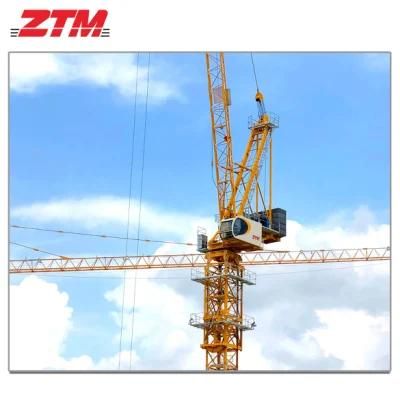 Ztm5522 Construction Machinery 14t Flat-Top / Luffing Jib Tower Crane