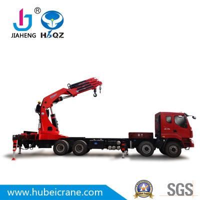HBQZ Manufacturer 50 Ton Hydraulic Knuckle boom cargo Truck Crane made in China RC truck builiding material gift tissueprice SQ1000ZB8