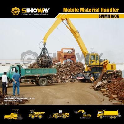 16ton Material Handler Excavator with Timber Grab and Bulk Material Grab