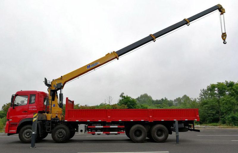 China Cheap Dongfeng 14ton 16ton Construction Truck Crane with Knuckle Telescopic Boom Truck Mounted Crane