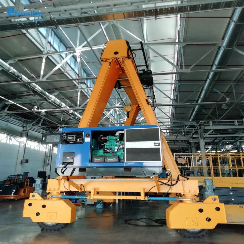 Europe Mobile Rubber Wheel Type 15ton Gantry Crane 20ton for Sales Price