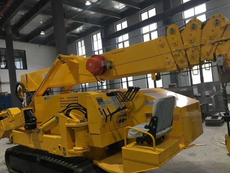 China Nucrane Supplier 8ton Mini Crawler Spider Crane for Glass Lift