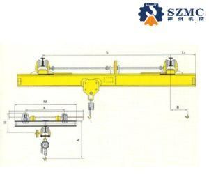 Customized Designsl Model Manual Single Girder Overhead Crane for Workshop Application Warehouse for Inside