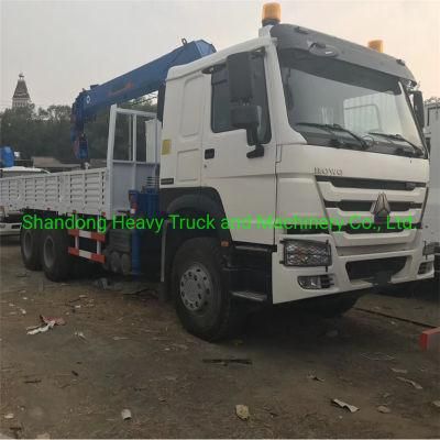 Sinotruk HOWO 4X2 and 6X4 Truck Mounted Crane with Telescopic Arm
