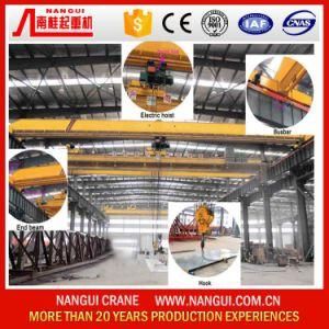 Bridge Construction Machinery 16t Single Girder Overhead Crane